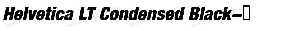 Helvetica LT Condensed Black字体转换